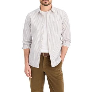 Dockers Heren Shirts Ls Ultimate Shirt Slim, Erwin Lucent Wit, avocado, Calcite Pink, Gouden Bruin, M