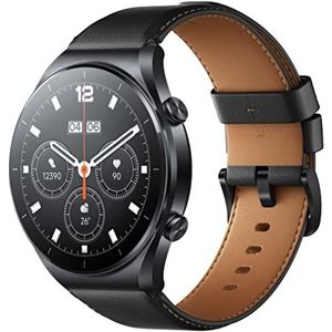 Xiaomi Watch S1 DE Smartwatch aus Edelstahl & Saphirglas (1,43"" AMOLED HD; 117 Trainingsmodi; Überwachung von SpO2, NFC; GPS, 5ATM, bis zu 12 Tage Akku S1 GL Schwarz