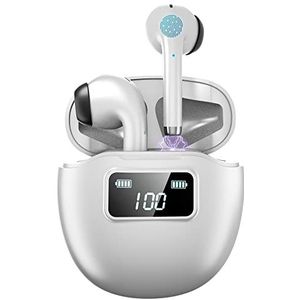PIPRE Draadloze oordopjes Air 5P, superieur stereogeluid, bluetooth-hoofdtelefoon, in-ear, led-display, draadloze hoofdtelefoon voor iPhone en Android