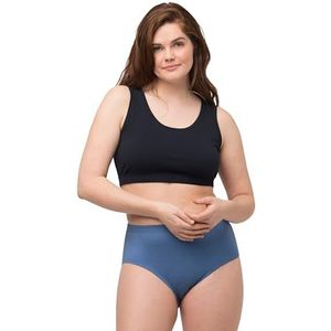 Ulla Popken Dameskleding Plus Size Curvy Eco Katoen Stretch Vrije tijd BH 790724, marineblauw, 12-14