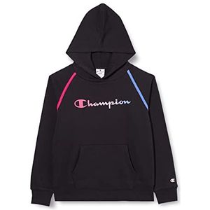 Champion Color Block sweatshirt met capuchon voor meisjes en tieners, zwart., 3-4 Jaar