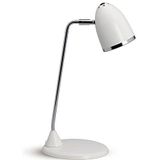 MAUL Maulstarlet Led-tafellamp | LED-lamp voor kantoor en thuiskantoor in vintage look | stijlvolle lamp van metaal met 3000 K kleurtemperatuur | stabiele voet voor bureau | wit