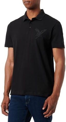 Armani Exchange - 6DZFAC-ZJ9SZ - Poloshirt - Zwart - Korte Mouw