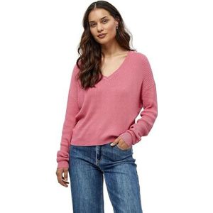Desires Dames Geisha Rib V-Trui, Chateau Rose, M, Kasteel Rose, M