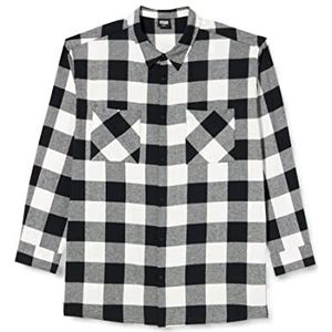 Urban Classics Oversized overhemd voor heren, zwart/wit, L