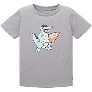 TOM TAILOR Jongens 1036055 T-shirt voor kinderen, 17590-Smoky Grey, 128/134, 17590 - Smoky Grey, 128 cm
