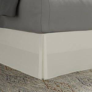 TODAY'S HOME Classic Tailored, Microfiber, 14 ""Drop Length Bed Rok Stof Ruches, Queen, Ivoor