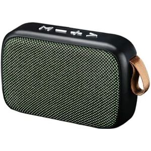 Rawrr Bluetooth-luidspreker, luide draadloze luidspreker met sterke bas, fantastisch geluid, 6D basdrivers, bluetooth-luidspreker met microfoon, handsfree-functie, groen