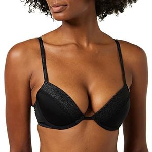 Calvin Klein Push Up Plunge BH voor dames, Zwart, 70D