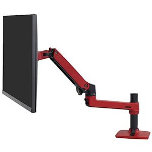 ERGOTRON LX Monitorarm, tafelhouder met gepatenteerde CF-technologie voor beeldschermen tot ca. 34 inch BZW, 3,2-11,3 kg, 33 cm hoogteverstelling, VESA-standaard, 10 jaar garantie, RED