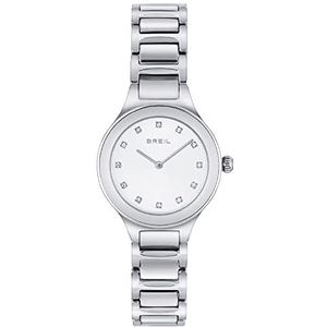 Breil - Horloge WATCH-TW1964 van staal voor dames, zilver/wit, Eén maat, armband