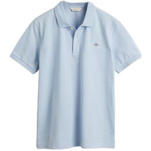 GANT Unisex Shield Ss Pique poloshirt voor kinderen, Toy Blue, 134/140 cm