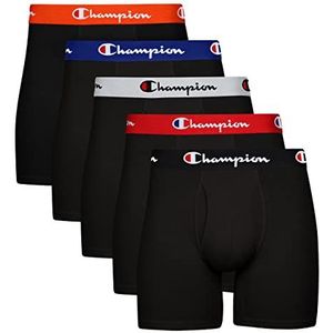 Champion Boxerslips voor heren, Zwart (5 Pack), XL