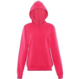 Ucy Modieuze Pullover Hoodie voor Dames Polyester ROZE Maat L, roze, L