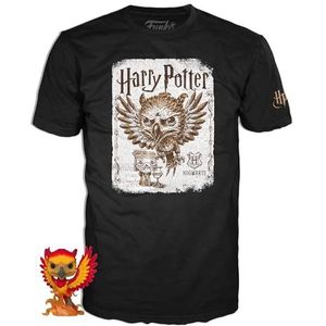 Funko Pop! & Tee: Harry Potter - Patronus DD - Medium - T-shirt - Kleding met verzamelbare vinylfiguur - Cadeau-idee - Speelgoed en korte mouw Top voor volwassenen, uniseks mannen en vrouwen -