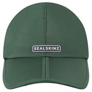 SEALSKINZ Salle Logo Waterdichte All Weather Fold Cap | Groen | One Size, Groen, Eén Maat
