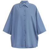 carato Oversized dameshemd, blauw, XL