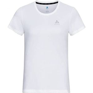 Odlo Dames Essential Flyer T-shirt met ronde hals, wit, XL