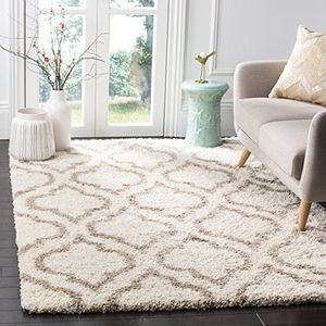 SAFAVIEH Hudson Shag Collection SGH284D Marokkaanse woonkamer, slaapkamer, eetkamer, entree, pluche, 5,1 cm dik tapijt