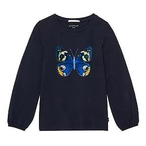 TOM TAILOR T-shirt met lange mouwen voor meisjes, 10668 - Sky Captain Blue, 92/98 cm