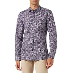 HUGO Men's Elisha02 Shirt, Dark Purple509, 40