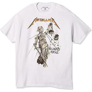 Metallica Heren T-Shirt, Kleur: wit, 3XL