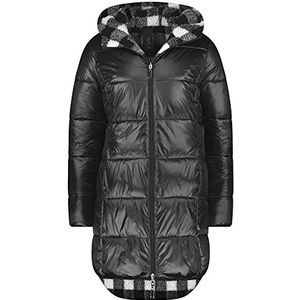 Taifun Dames gewatteerde jas figuurcorrigerend, getailleerde korte jas, gewatteerde jas, winterjas/-jas, overgangsjas/jas, zwart, 34