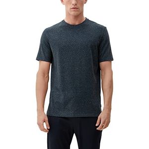 s.Oliver Heren T-shirt met korte mouwen, blauw, meerkleurig 59w1, S