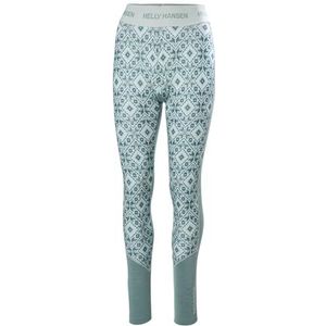 Helly Hansen Dames LIFA Merino Midweight Graphic Base Layer Broek, 490 Cactus Star Pixel Aop, L