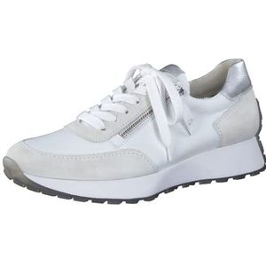 Paul Green Dames S.Suede/M.Calf Sneakers, ICE/White, 4 UK, IJs Wit, 37 EU