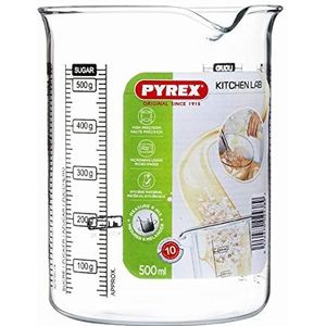 Pyrex LABBK50 Maatglas, Borosilicaatglas, Transparant, 500 ml
