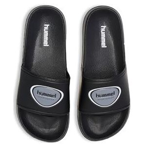 hummel Unisex Pool Badge Slide Sandaal, zwart, 38 EU