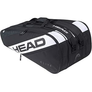 HEAD Elite 12R racket tas, Zwart/Wit, One Size