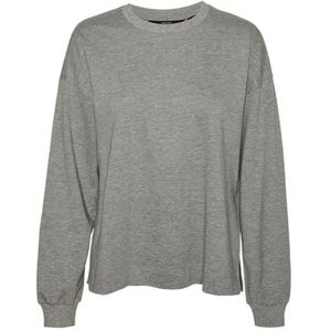 VERO MODA Dames Vmpira Ls JRS Sweatshirt, lichtgrijs gem., M