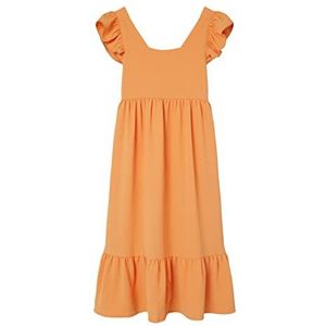 Bestseller A/S NKFJANINA SL jurk meisjes, mock oranje, 116, Mock Oranje, 116 cm