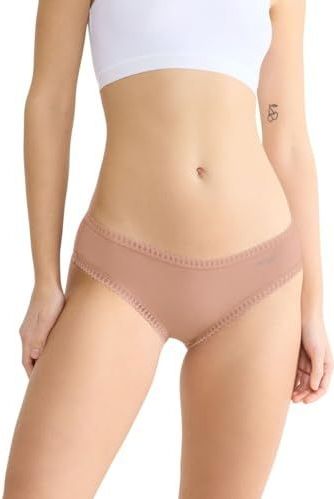 SLOGGI - GO Crush - Slip - Cappuccino - 3 Pack - Mid Waist