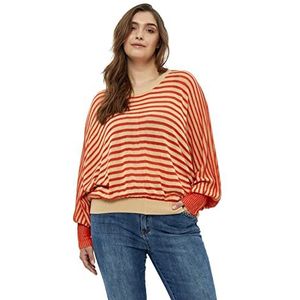 Peppercorn Mathilda Baloon Sleeve Pullover Curve | Oranje Truien Voor Dames UK | Lente Dames Truien | Maat 22