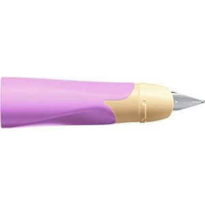 Linkshandig gripstuk voor ergonomische schoolvulpen met beginners punt A - EASYbirdy Pastel Edition in roze/abrikoos