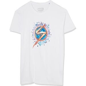 Marvel UXMISSMTS009 T-shirt, wit, maat S, Wit., S
