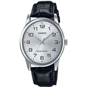 CASIO MTPv001L7B horloge in één maat, wit, riemen.