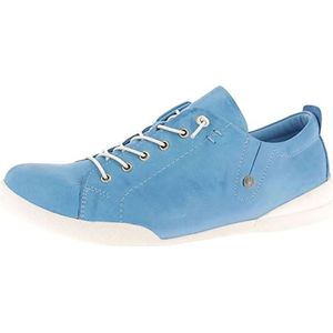 Andrea Conti Veterschoenen lage damesschoenen 0345724, grootte:38, kleur:Blauw