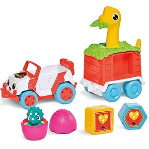 Toomies E73253 Tomy Dino Rescue Ranger, Dinosaur Children, Jurassic World, Educational Push & Go Vehicle Colours and Sound, Toy for Baby Boys & Girls Aged 12 Months +, Multicoloured