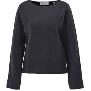Marc O'Polo Sweatshirt voor dames met boothals, regular fit, Deep Night Blue, S