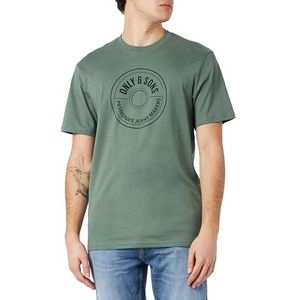 ONLY & SONS Onslamer Life Reg Logo Ss Tee Werk-T-shirt voor heren, Dark Forest, XL