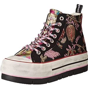 Desigual Dames Shoes_Crush_Black Sneakers, multicolor, 39 EU