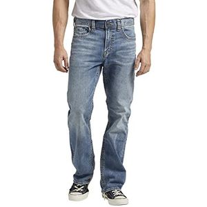 Silver Jeans Craig Easy Fit bootcut jeans voor heren, Light Marble Indigo, 36W x 30L