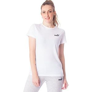 PUMA Essential T-shirt voor dames, wit, XS