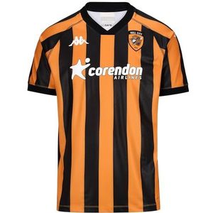 Kappa - Hull City Kombat 2024/25 - Thuisshirt - Zwart en Amber