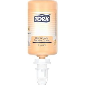 Tork Luxe 3-in-1 Shampoo & Douchegel S4, Argan-vanillegeur, 1.000 ml, 424661