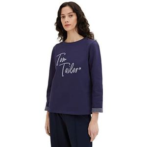 TOM TAILOR Dames Sweatshirt 1036581, 11331 - Atlantic Ocean Blue, XXS